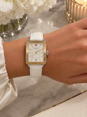 MICHELE Watches Deco Sport Two-Tone Watch (36mm)